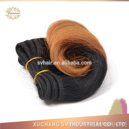 Good feedback ombre Human Hair weaving Best Quality Double Wefted Cuticle Remy Two Tone Omber Remy Hair Weave